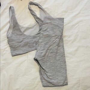 Lululemon Athletica Gray Sports Bra & align leggings Set